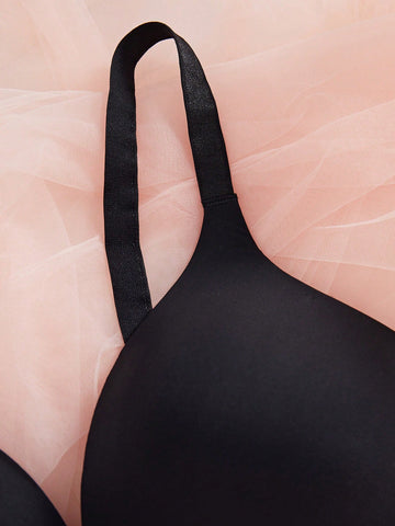 1PC V-Style Lady's Comfortable Wireless Soft Cup Solid Underwear Bra