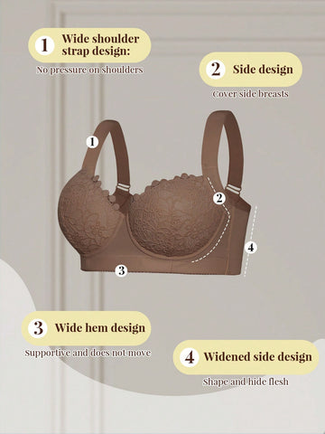 Soft & Comfortable Wireless Adjustable Strap Lift & Support Bra