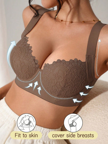 Soft & Comfortable Wireless Adjustable Strap Lift & Support Bra