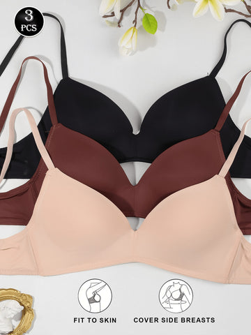 Wireless Lift Bra - Seamless & Comfortable, Soft Breathable Fabric, No Wire & Detachable Strap