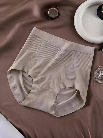 3pcs Women High Waisted Seamless 3D Butt Lifting Postpartum Belly Control Briefs