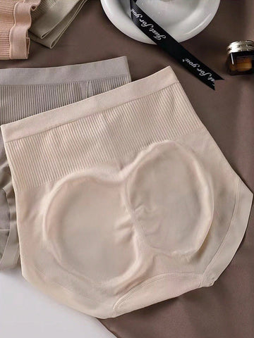 3pcs Women High Waisted Seamless 3D Butt Lifting Postpartum Belly Control Briefs