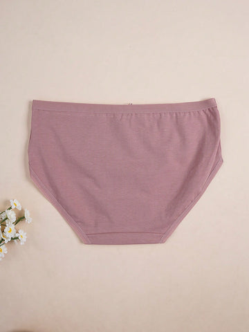 7pcs/Set Solid Color Bowknot Briefs