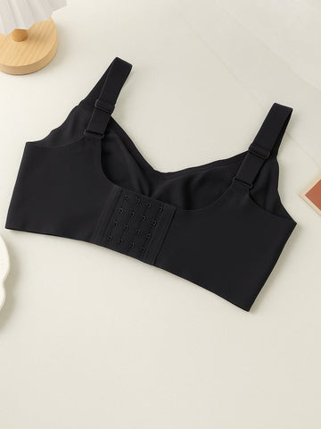 Simple Comfortable Sports Bras For Women, Wire-Free Solid Color Underwire Bras