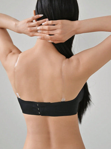 Removable Transparent Strap Bandeau Wireless Bra