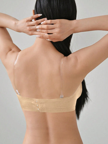 Removable Transparent Strap Strapless Wireless Bra