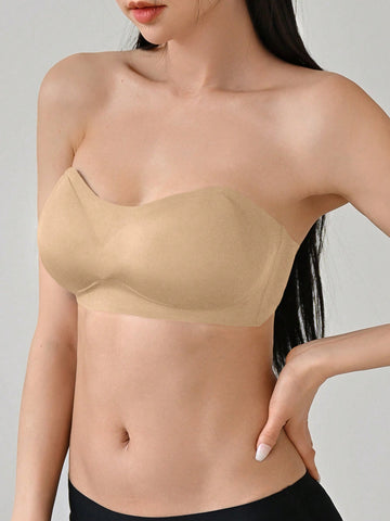 Removable Transparent Strap Strapless Wireless Bra