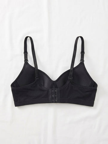 Comfortable Wireless Soft Cup Solid Bra