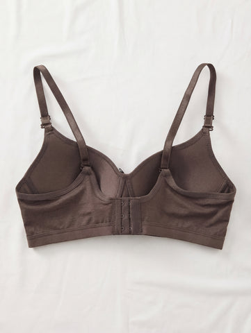 Comfortable Wireless Soft Cup Solid Bra